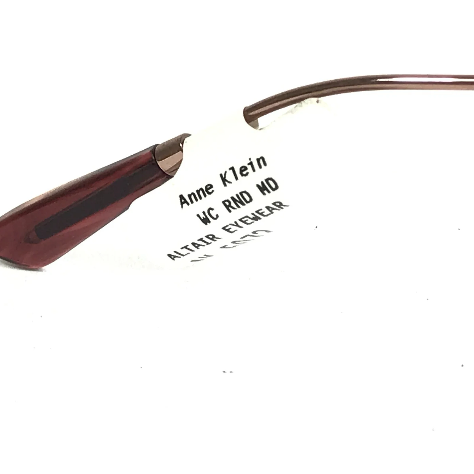 Anne Klein Eyeglasses Frames AK5072 604 MERLOT Cloudy Red Gold 52-17-140 4