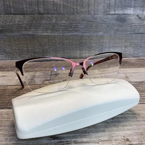 Anne Klein Eyeglasses Frames AK5083 603 Merlot Tortoise Cat Eye 55-17-140 Case