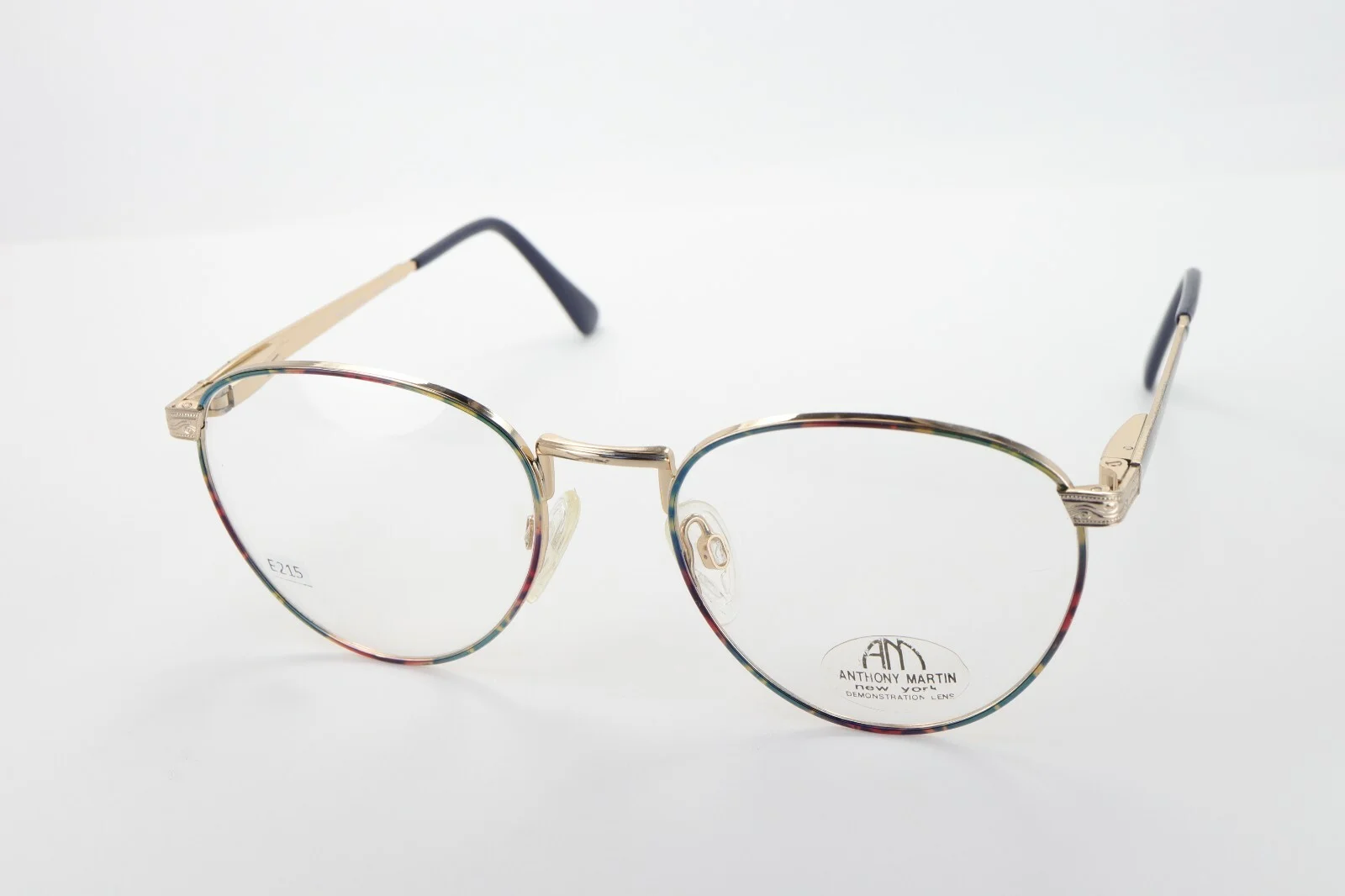 ANTHONY MARTIN STANFORD 070 Multi 54-20-135 Eyeglass Frames Flex Hinges E215