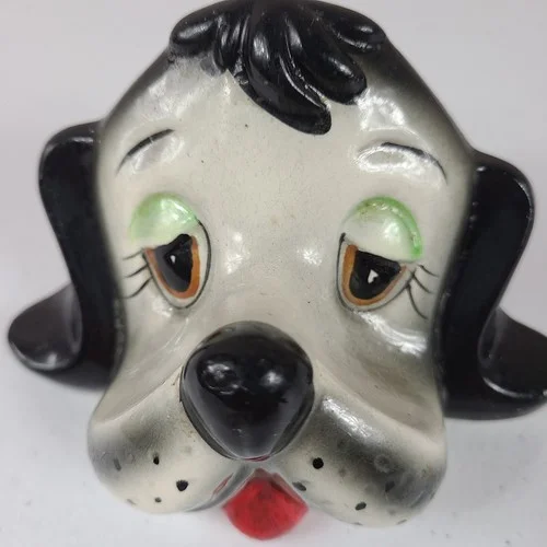 Anthropomorphic Vintage Eyeglass Collectible Holder Dog Ceramic Decor 3