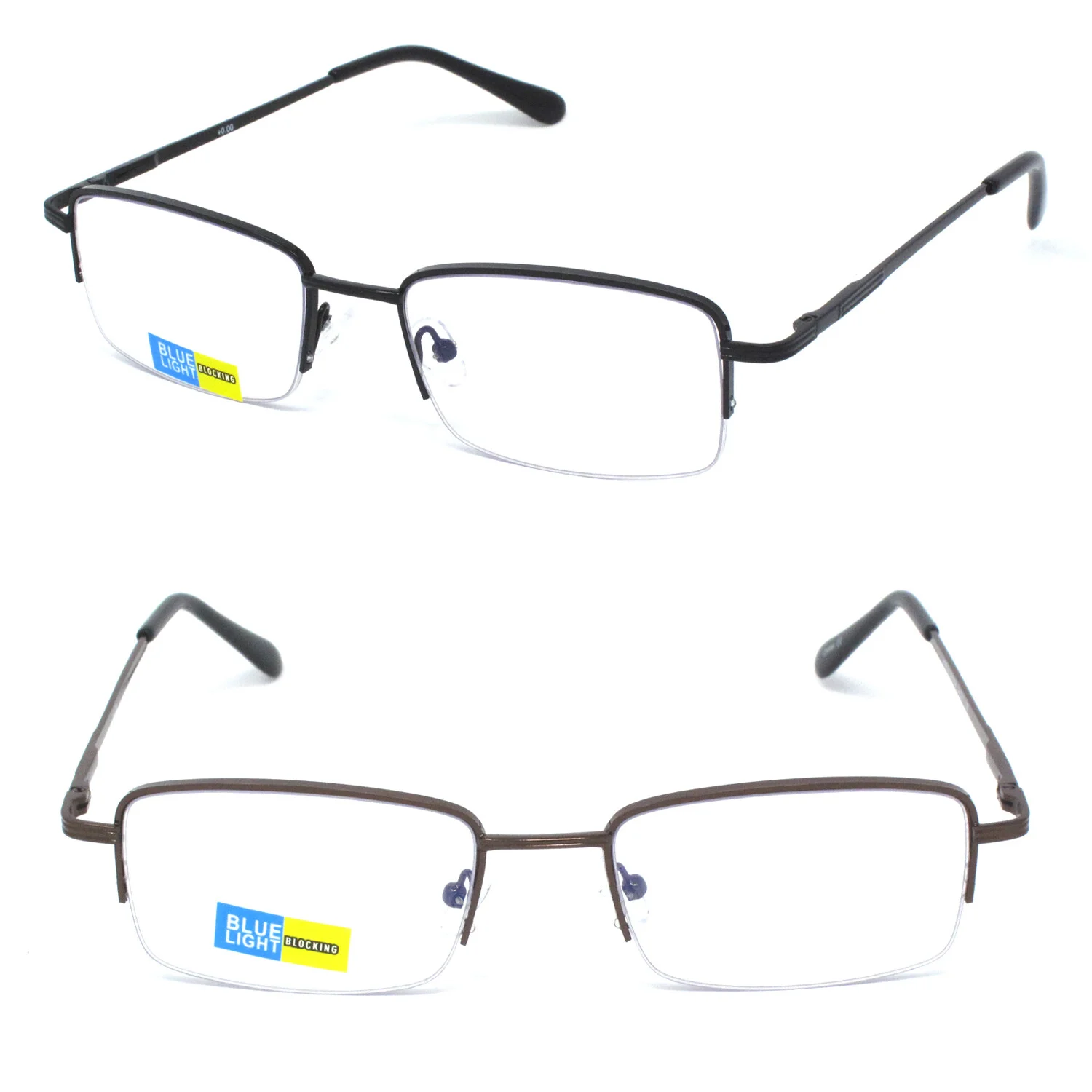 Anti Blue Light Blocking Rimless Reading Glasses Women Men Square Frameless Presbyopic Computer Eyeglasses Diopters +1.0 1.5 2