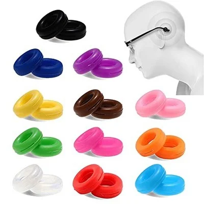 Anti-Slip Round Comfort Eyeglass Retainers- Silicone Eyeglasses Ear Hooks Sle...