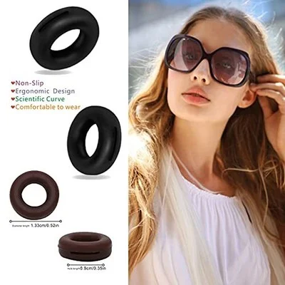 Anti-Slip Round Comfort Eyeglass Retainers- Silicone Eyeglasses Ear Hooks Sle... 3