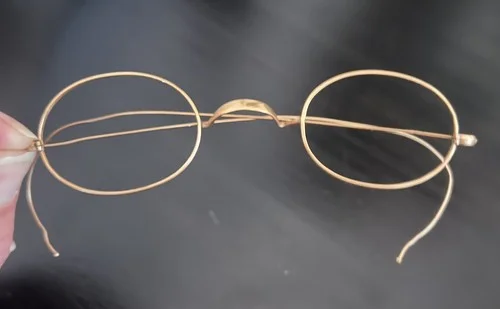 Antique 1/20 14k Gold Filled Wire Rim Oval Frames Eye Glasses 2