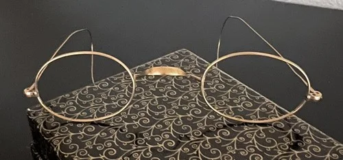 Antique 1/20 14k Gold Filled Wire Rim Oval Frames Eye Glasses 4