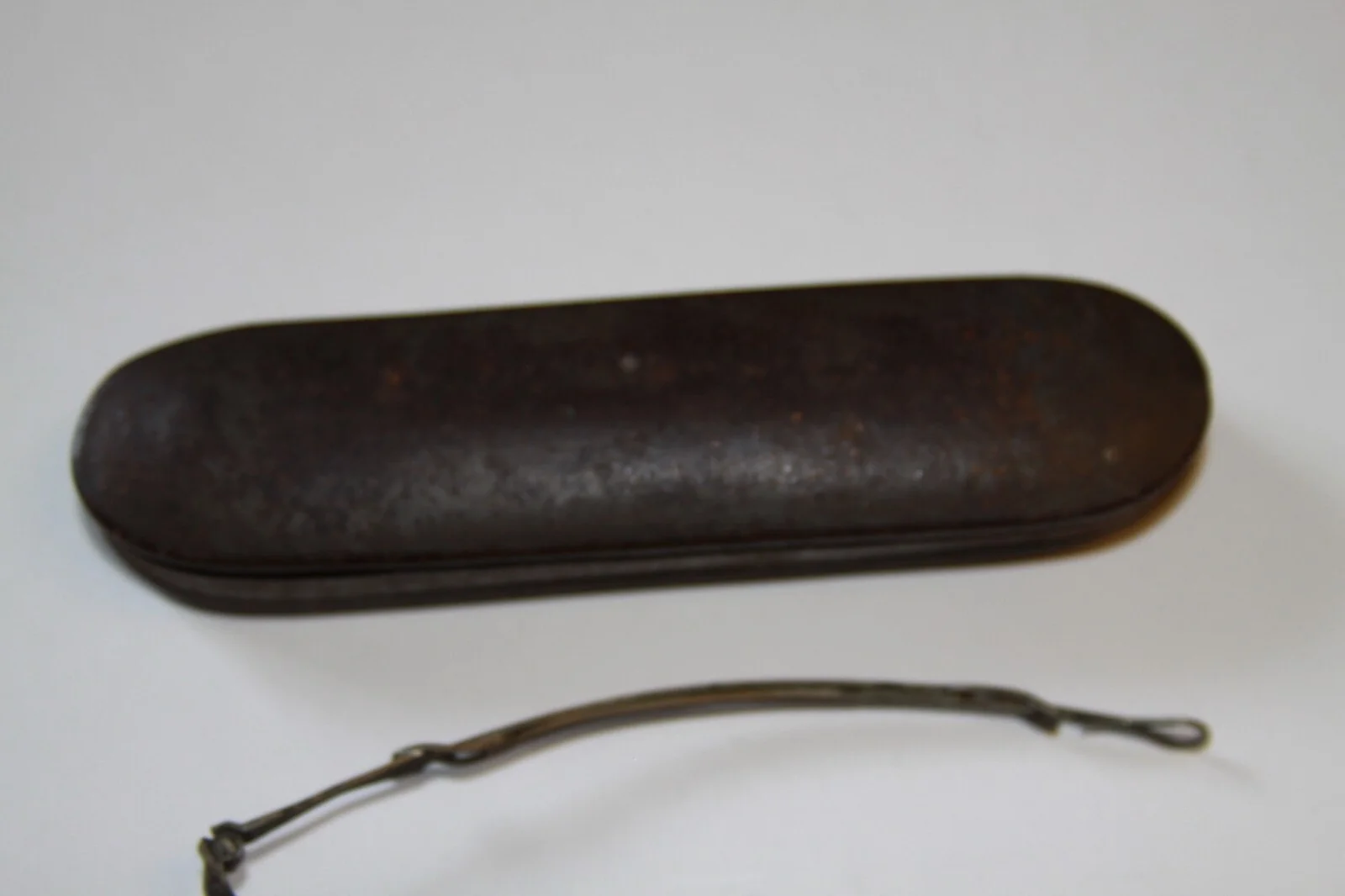 Antique 19th Century Adjustable Glasses Amber Lenses with Metal Carry Case 4