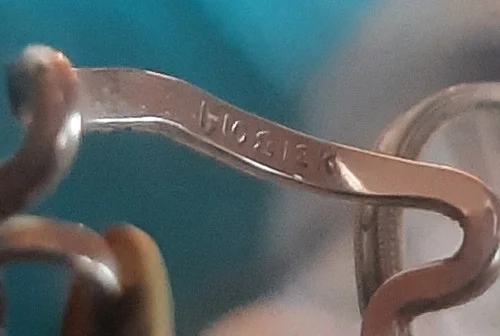 Antique Eye Glasses Gold Wire Rim Bifocal Lens Oval Marked A 1-10 12K Hard Case 2