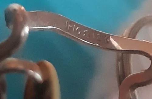 Antique Eye Glasses Gold Wire Rim Bifocal Lens Oval Marked A 1-10 12K Hard Case 3
