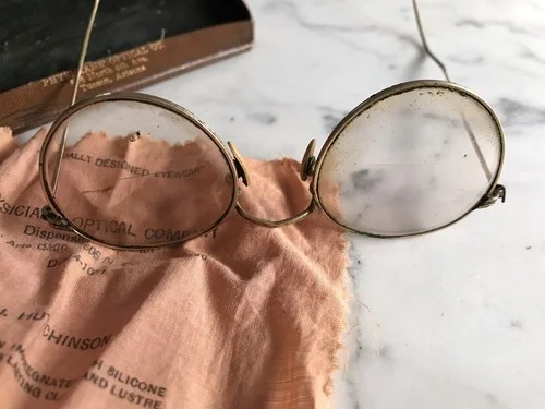 Antique eyeglass wire frame eyeglasses - 12k Physician 4