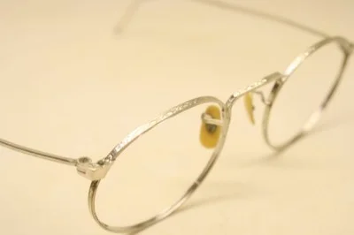 Antique Eyeglasses Frames 41X38mm 1930s American Optical AO Vintage Glasses 3