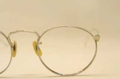 Antique Eyeglasses Frames 41X38mm 1930s American Optical AO Vintage Glasses 4
