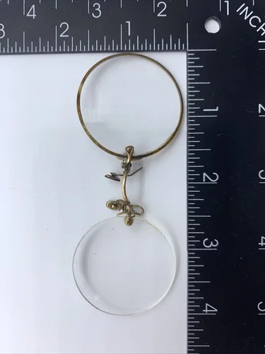 Antique Gold Filled Pince Nez Pinch Nose No Frame Spectacle Eyeglasses Vtg 2