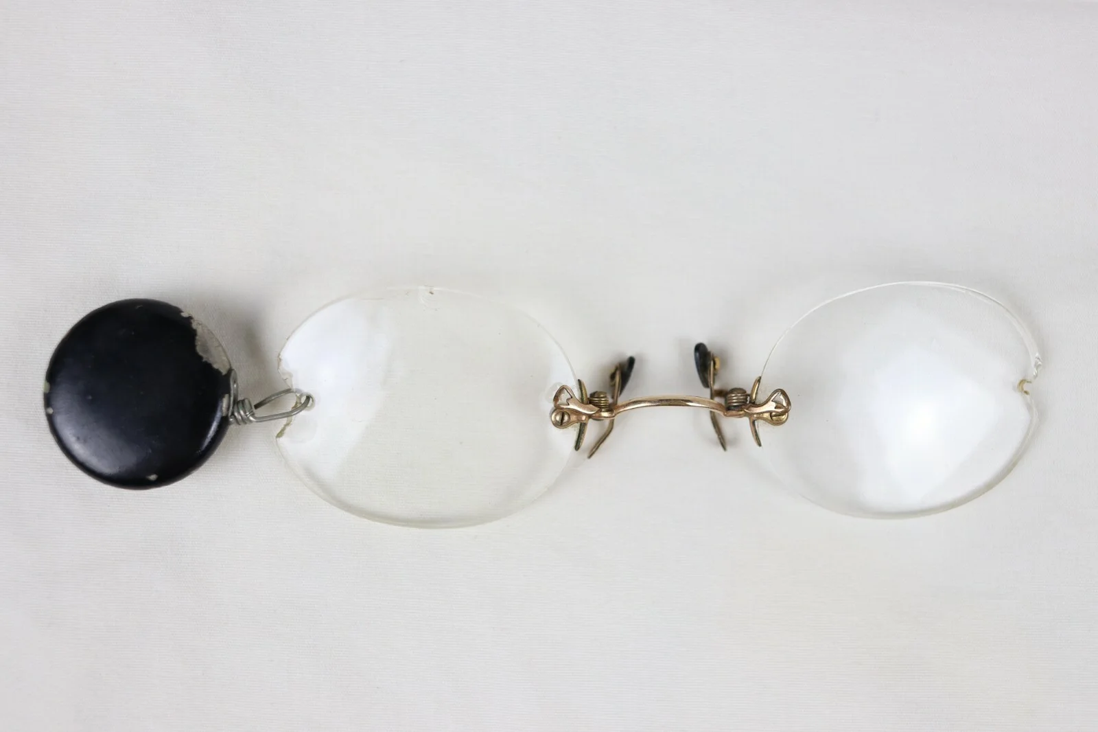 Antique Ketchum McDougall 1/10 12K GF Gold Filled Pince-Nez Eyeglasses Spectacle