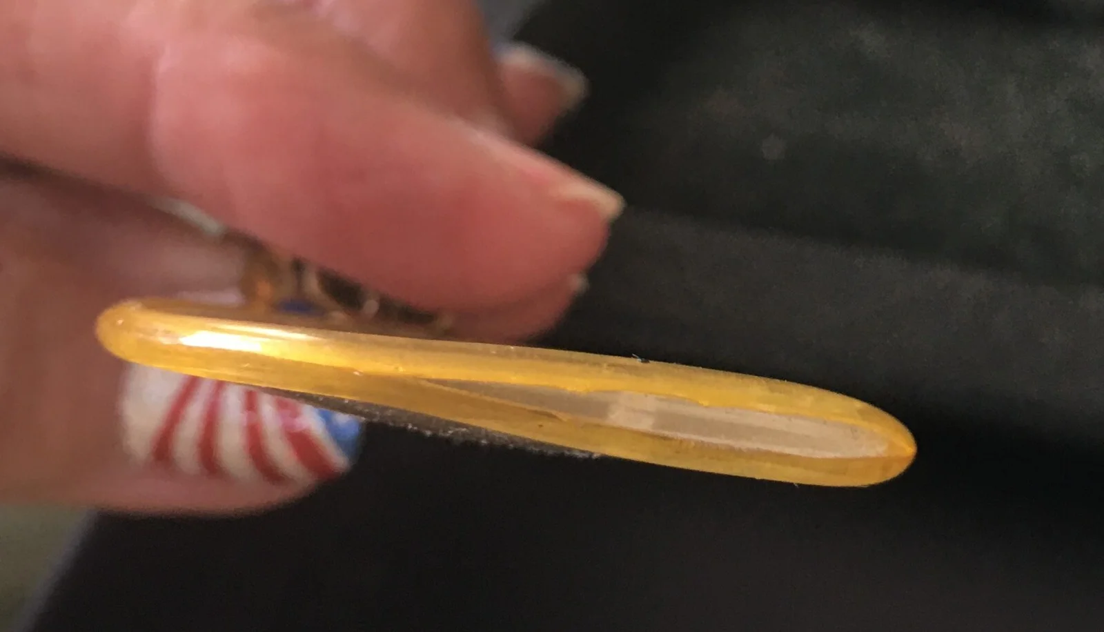 Antique Shur On Gold Filled Spring Bridge Eye glasses W/ Case Celluloid Frame 3