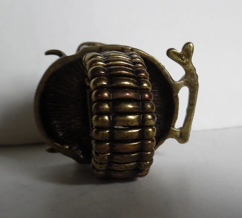 ANTIQUED GOLDTONE METAL OWL W/EYEGLASSES & RHINESTONE EYES STRETCH RING SIZE 7+ 2