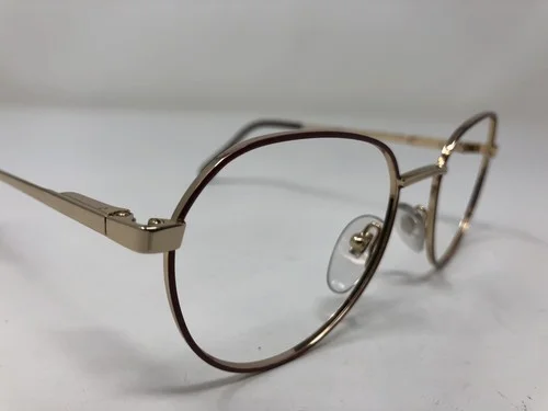 AOSafety Eyeglasses Frame Z87 CC24 51-18-140 Gold/Brown Full Rim HN07 3