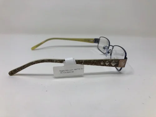 Apple Bottom Eyeglasses AB 718-3 Stainless Strel Brown 52-18-130 YT88 2