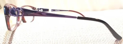 APPLE BOTTOMS AB 750-1 BROWN PURPLE EYEGLASS FRAME PLASTIC WOMEN EYE VISION NEW 3