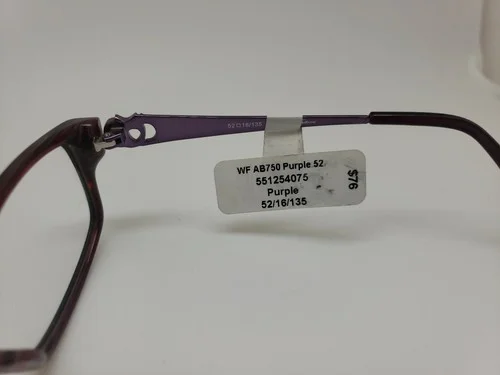 Apple Bottoms Eyeglasses AB750-1 Purple Full Rim Rectangular Frame 52[]16 135 mm 2