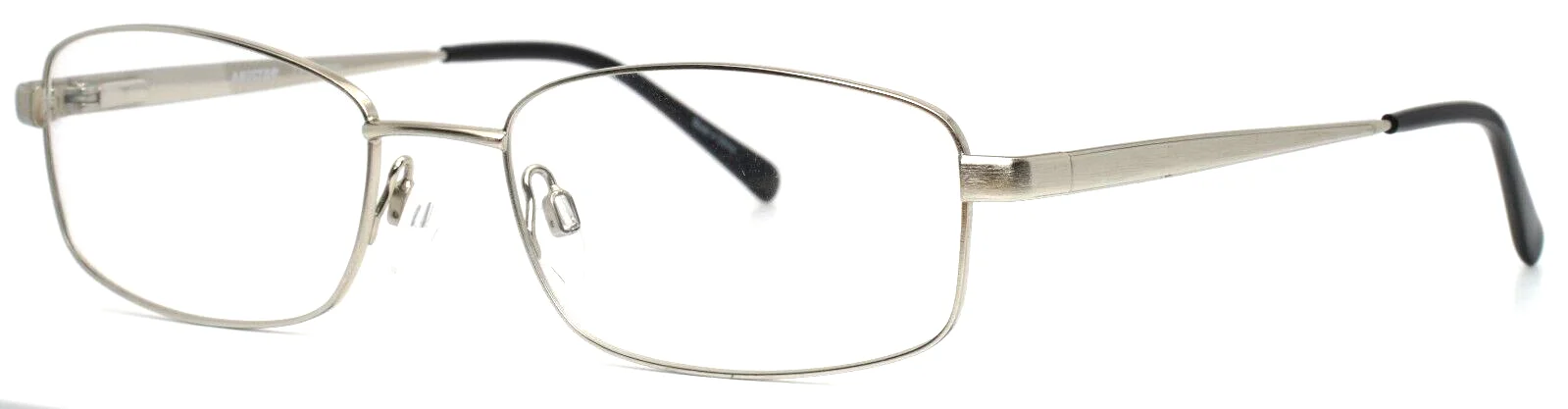 ARISTAR AR16212 524 Silver Mens Rectangle Full Rim Eyeglasses 55-18-140 B:33