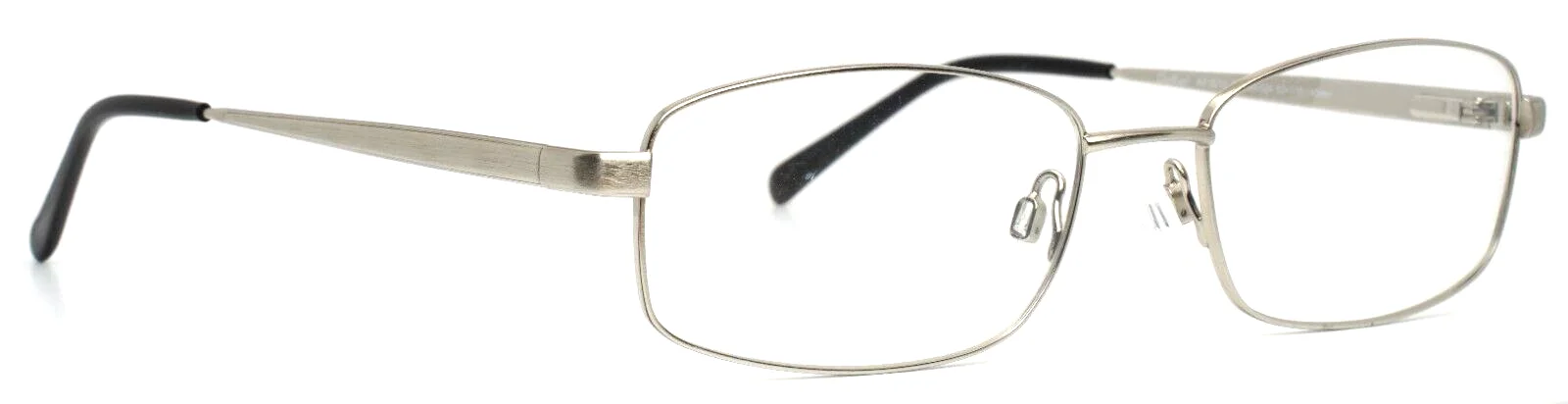 ARISTAR AR16212 524 Silver Mens Rectangle Full Rim Eyeglasses 55-18-140 B:33 3
