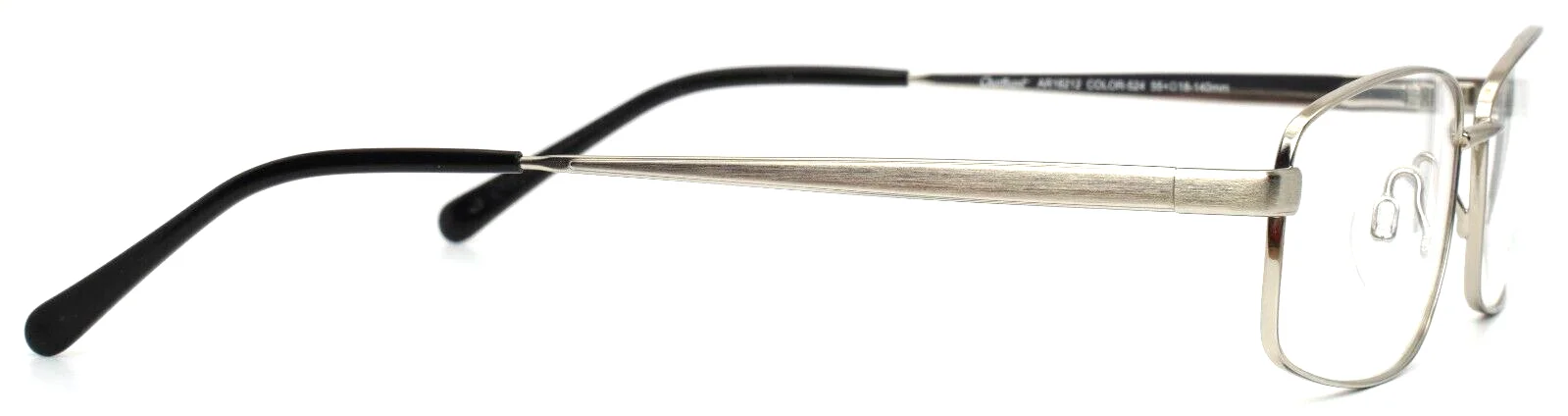 ARISTAR AR16212 524 Silver Mens Rectangle Full Rim Eyeglasses 55-18-140 B:33 4