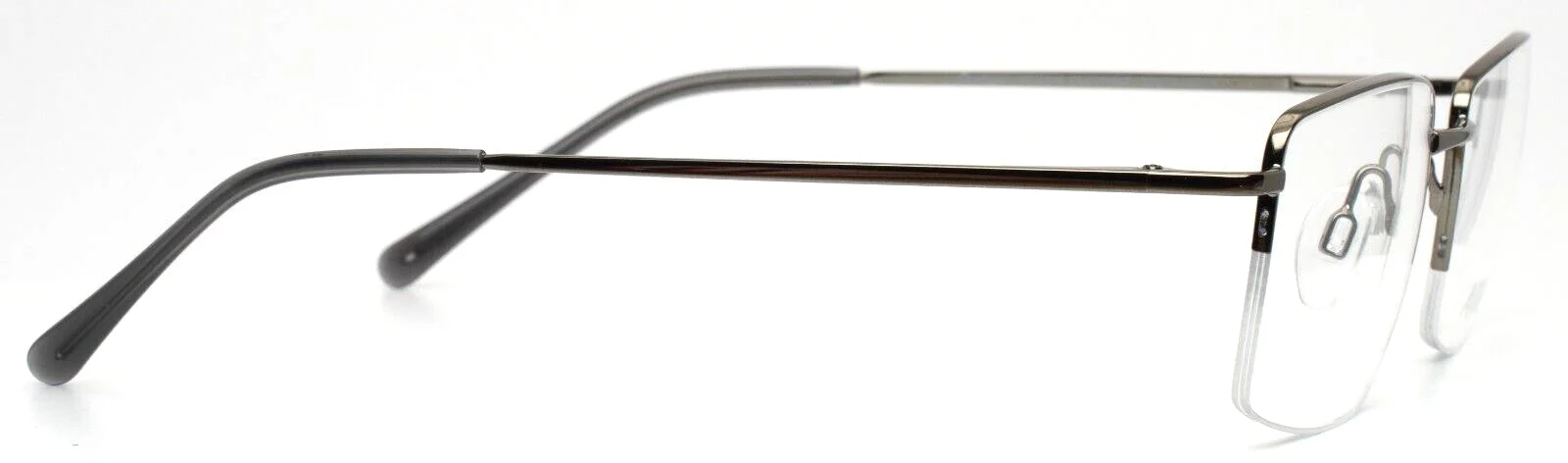 ARISTAR AR16249 505 Gray Mens Rectangle Half Rim Eyeglasses 53-19-140 B:37 4