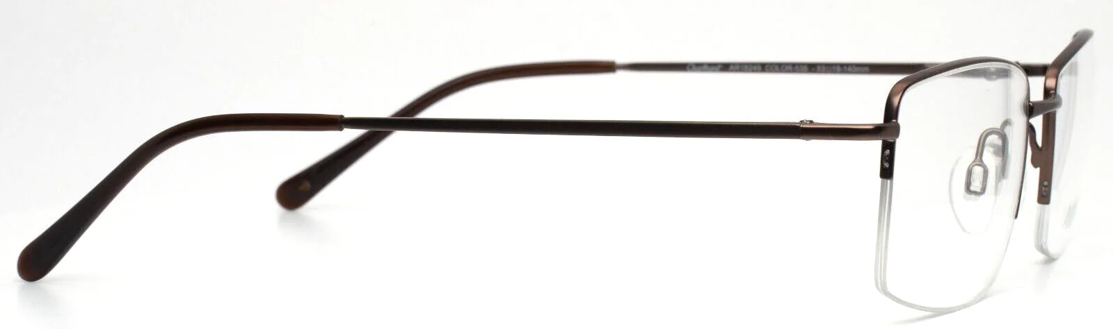 ARISTAR AR16249 535 Brown Mens Rectangle Full Rim Eyeglasses 53-19-140 B:36 4