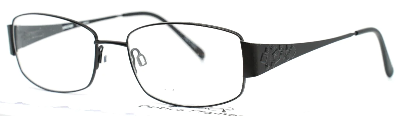 ARISTAR AR16349 538 Black Mens Rectangle Full Rim Eyeglasses 55-17-140 B:36