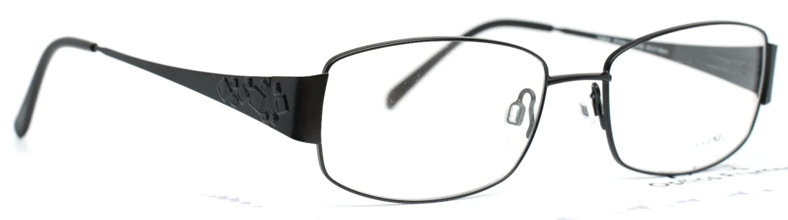 ARISTAR AR16349 538 Black Mens Rectangle Full Rim Eyeglasses 55-17-140 B:36 3