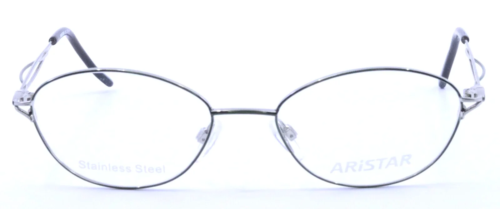 ARISTAR AR18419 547 Green Silver Oval Womens Eyeglasses Frames 51-17-135 2