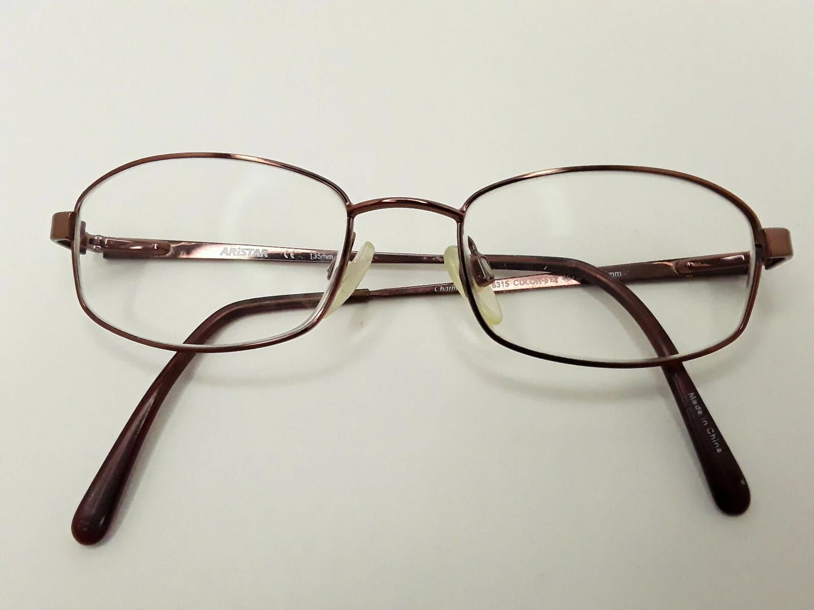 Aristar Charmont Eyeglass Frames RX Child Youth 46 17 135 Wire Rim Pink Copper 3