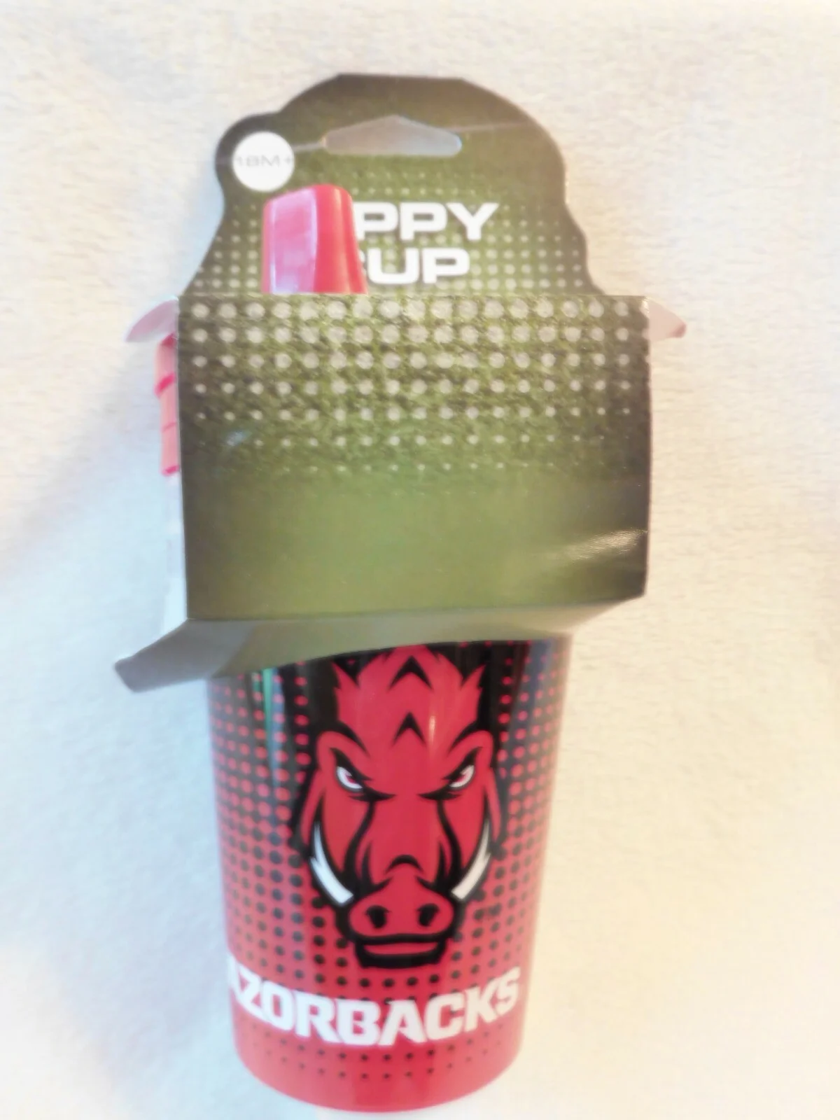Arkansas Razorbacks Sippy Cups 3 Pack, BPA Free, Dishwasher Safe, 18 Months +