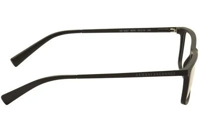 Armani Exchange AX 3027 8078 Matte Black Rectangle Eyeglasses 55mm FRAMES ONLY 3