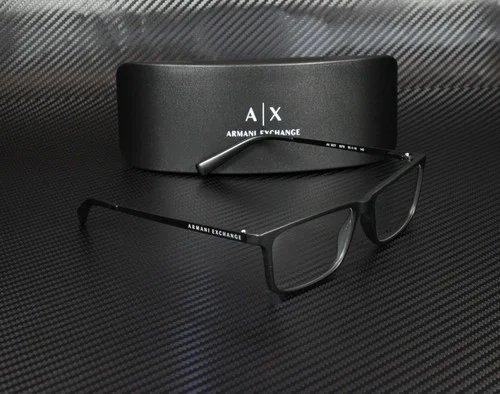 ARMANI EXCHANGE AX3027 8078 Black Rectangle 55 mm Men 3