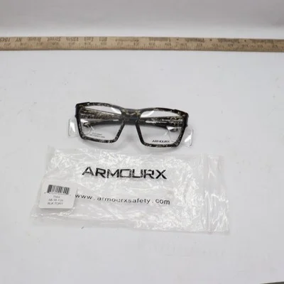 ArmouR Prescription Eyeglasses Safety ANSI Rated Blk Tort 58-18-135 4
