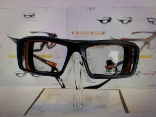 Armourx 6006 Blue Safety Glasses Frame With Demo Lenses (NEW) Ready For Rx 2