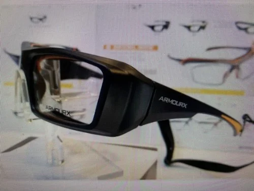 Armourx 6006 Blue Safety Glasses Frame With Demo Lenses (NEW) Ready For Rx 3