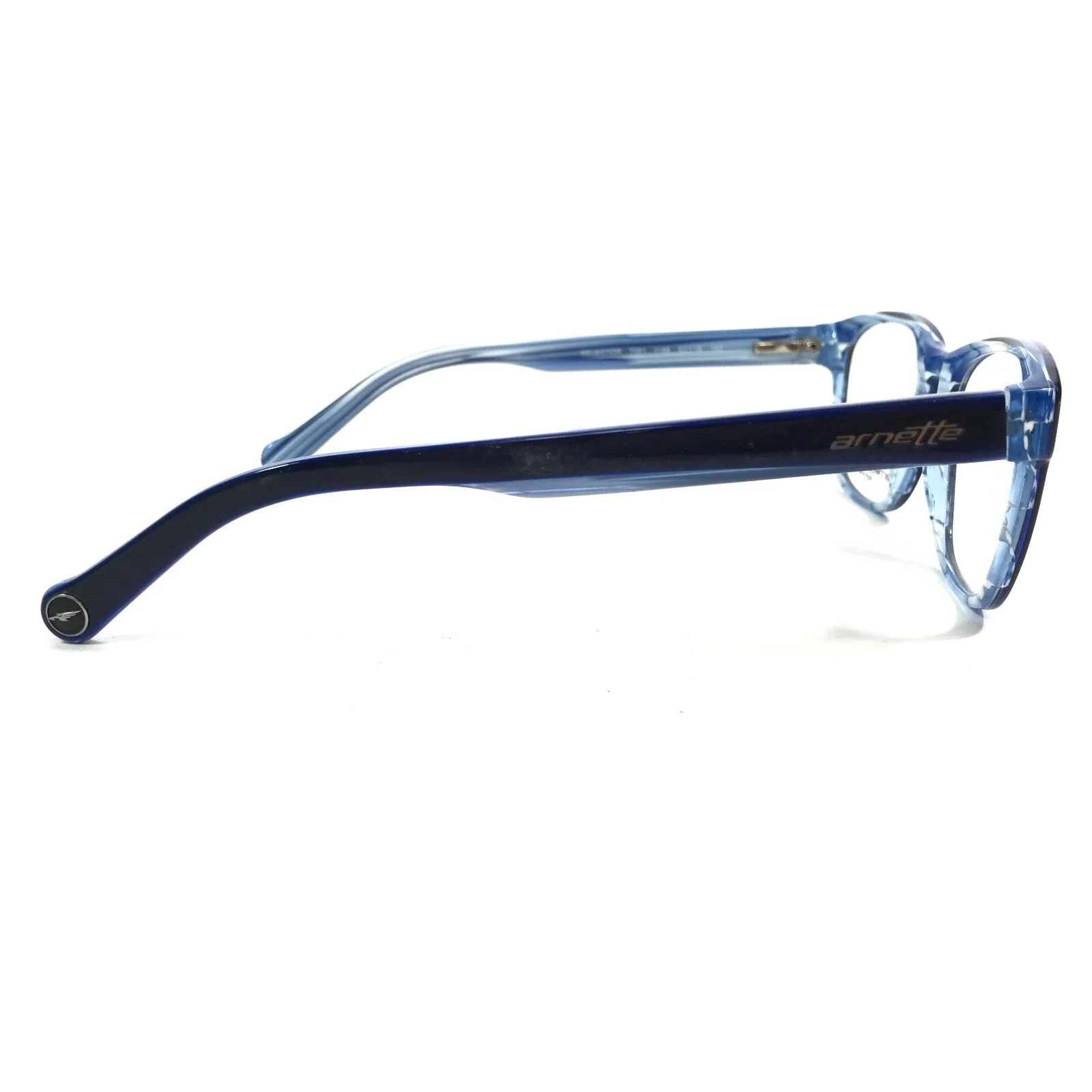 Arnette Eyeglasses Frames 7081 1156 SELECTOR Black Blue Square 52-19-140 3