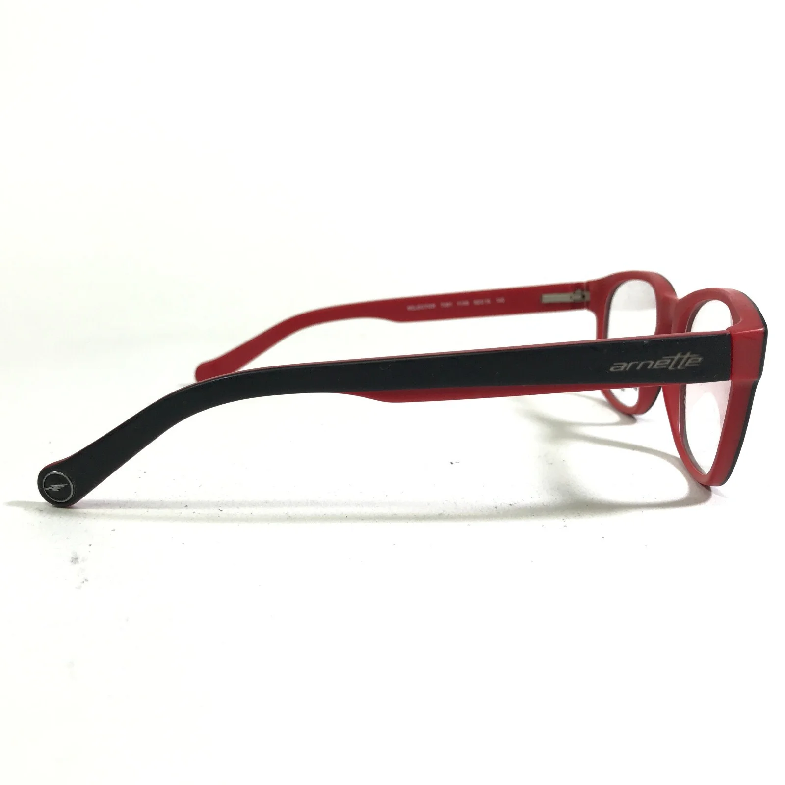 Arnette SELECTOR 7081 1135 Eyeglasses Frames Black Red Square Full Rim 52-19-140 3