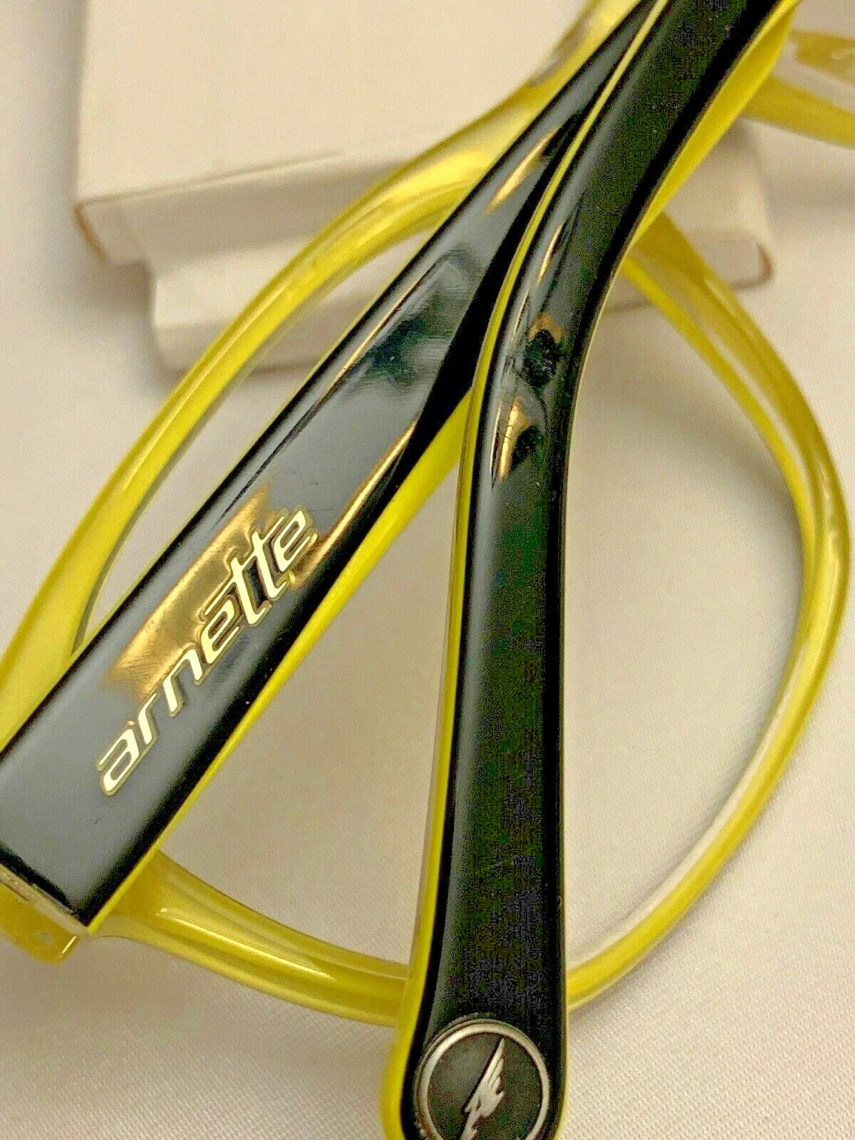 Arnette SELECTOR 7081-1139 Eyeglasses BLACK Yellow 52[]19-140 3