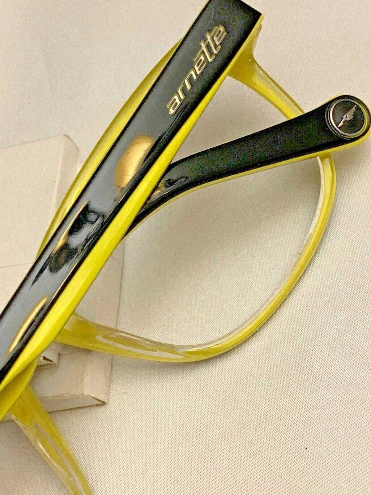 Arnette SELECTOR 7081-1139 Eyeglasses BLACK Yellow 52[]19-140 4