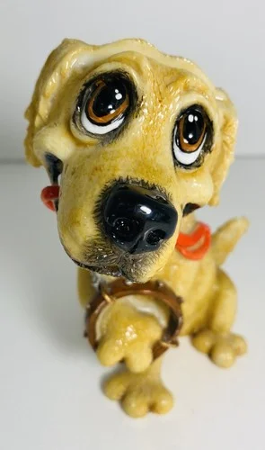 Arora Optipaws Yellow Lab Dog Breed Eyeglass Holder Stand Made In England