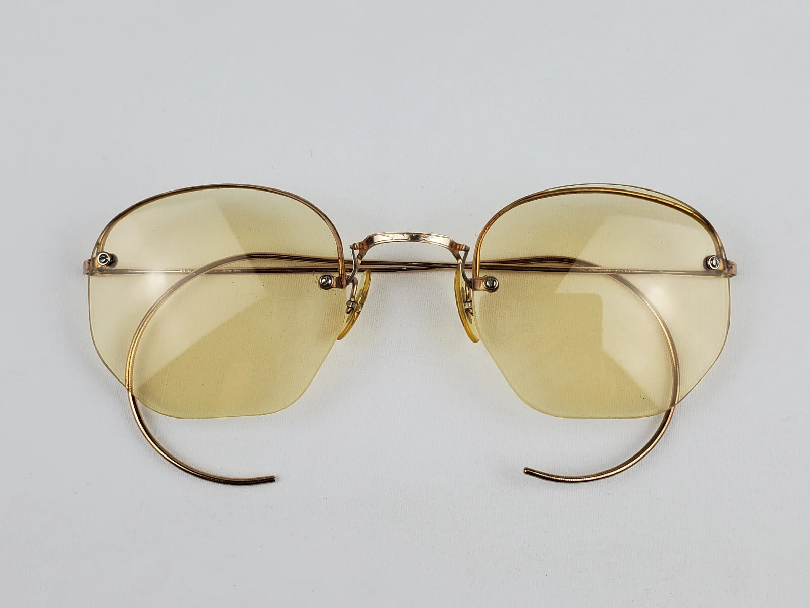 Art Craft Gold Filled Semi Rimless Drill Mount Eyewear Rimway Ful Vue 48 Long