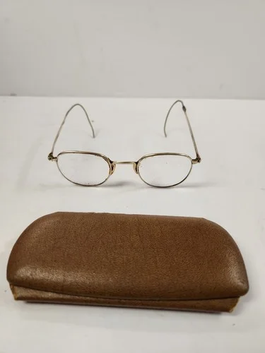 Art Deco 1/10 12k Gold Filled GF 1930s Glasses Frames American Optical W/ Case