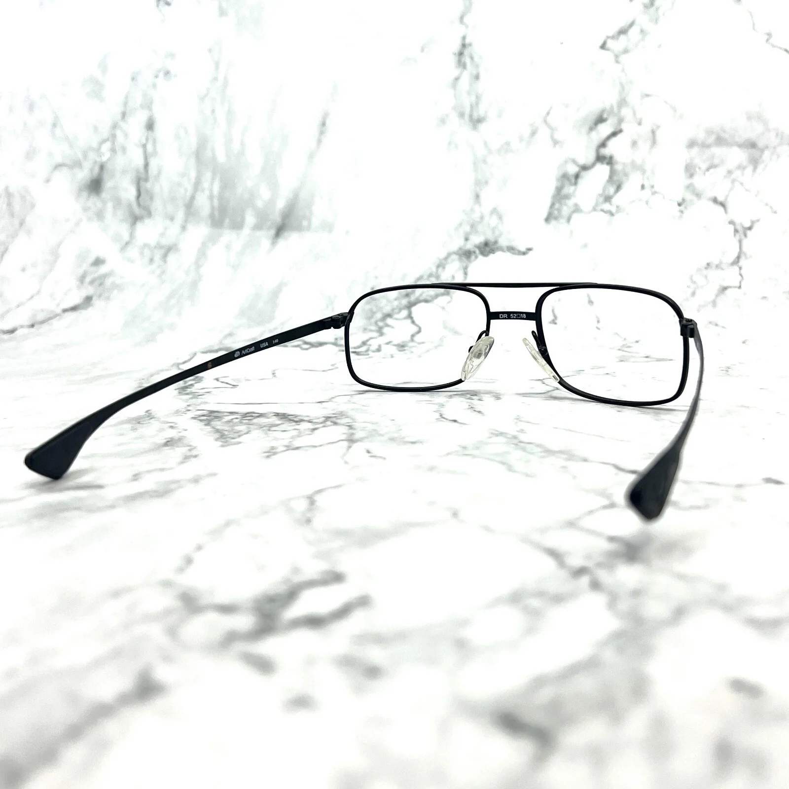 ARTCRAFT USA Eyeglasses Matte Black Aviator Full Rim Square Frames 52-18-140 4