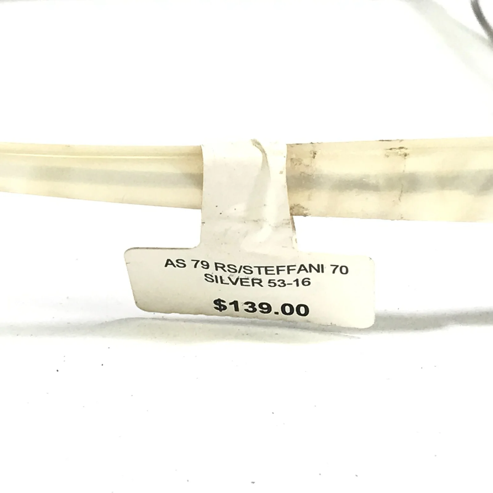 Ashley Stewart AS 79 Col 70 Eyeglasses Frames Ivory Silver Rectangular 53-16-135 4