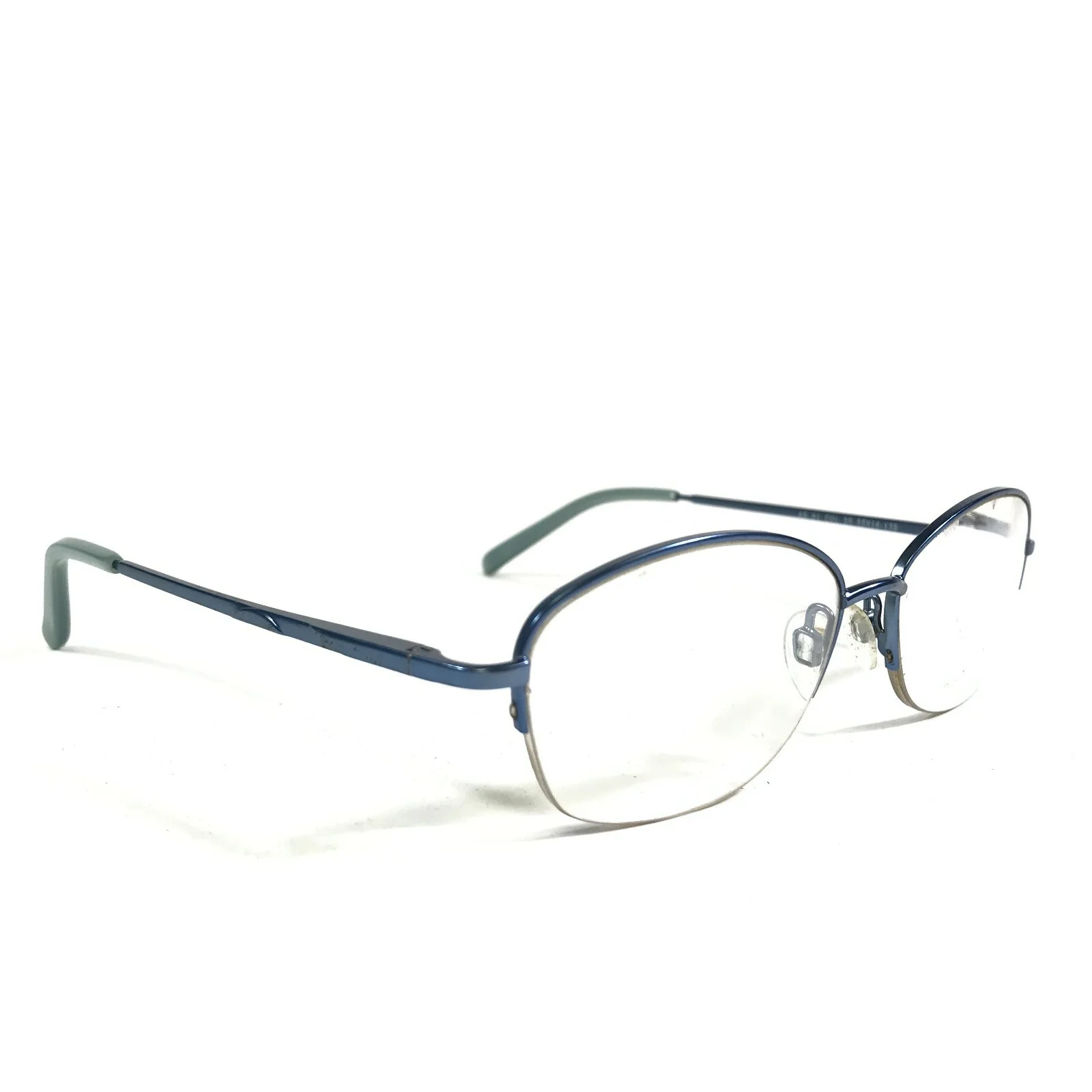 Ashley Stewart AS 81 COL 50 Eyeglasses Frames Blue Round Full Rim 55-16-135 2