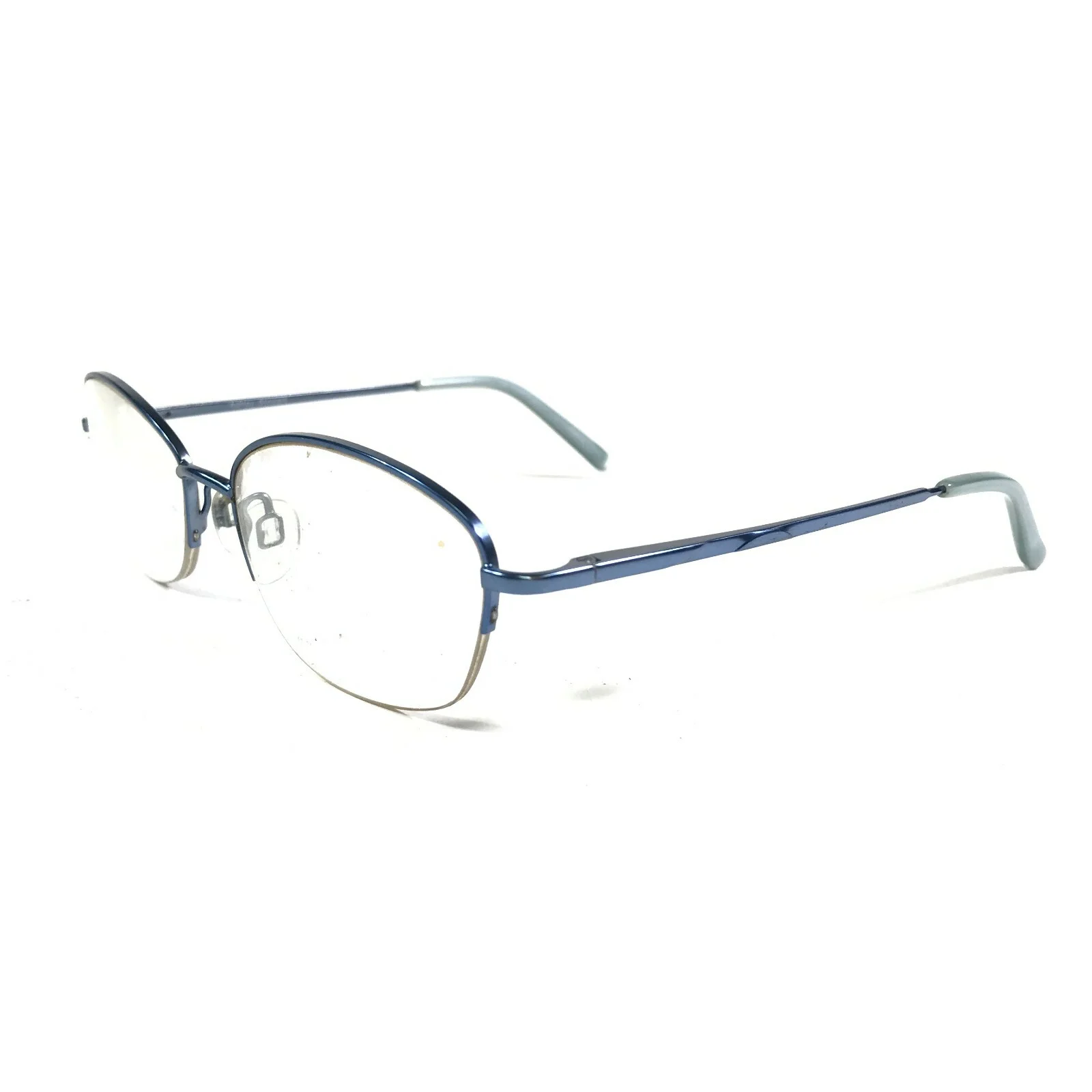 Ashley Stewart AS 81 COL 50 Eyeglasses Frames Blue Round Full Rim 55-16-135 4