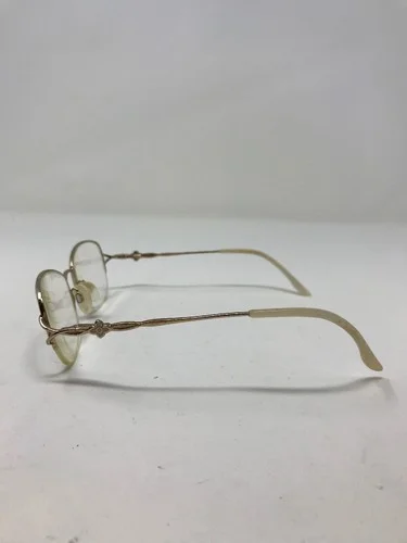 Ashley Stewart Eyeglass Frames AS72 Gold 52-17-130 Half Rim QX65